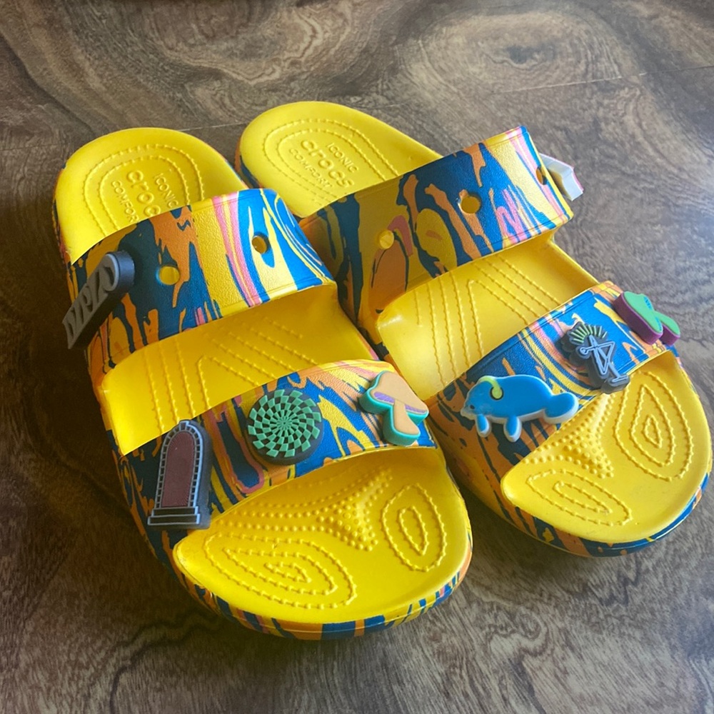 Crocs x Diplo two strap sandals